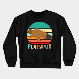 Vintage retro platypus Crewneck Sweatshirt